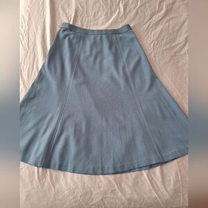 Uniqlo M Light Blue A-Line Skirt Stretch Flair